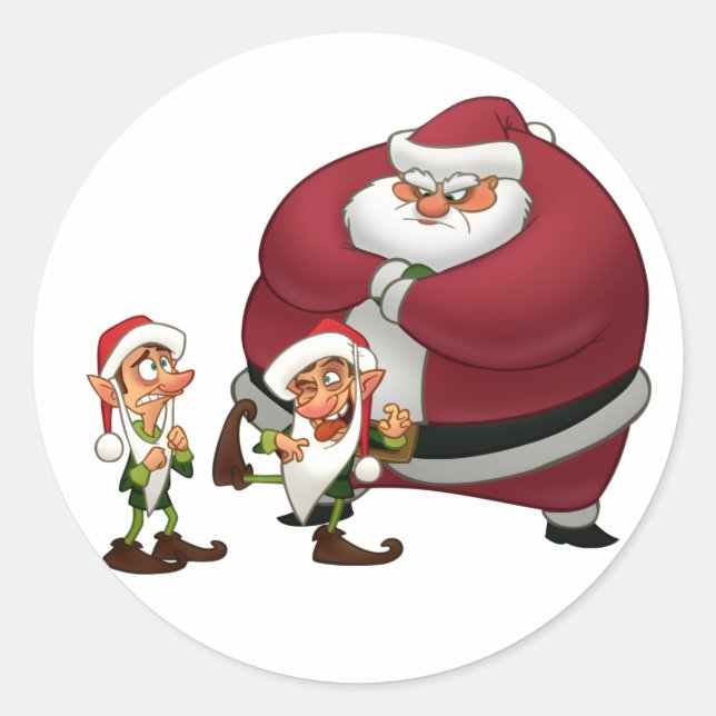 Disgruntled Elves Stickers (Front)