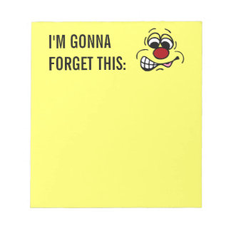 Disgruntled Employee Face Grumpey Notepad