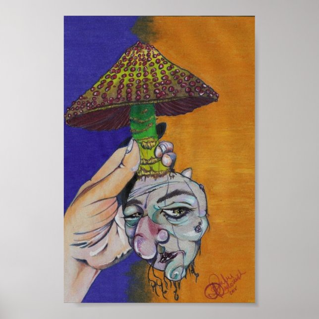 Disgruntled Mushroom Poster (Front)
