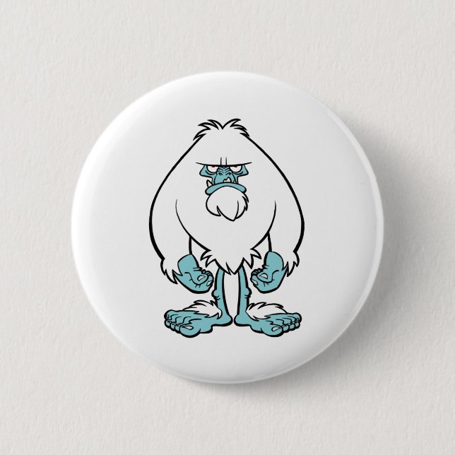 Disgruntled Yeti 6 Cm Round Badge (Front)