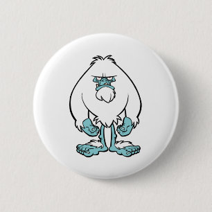 Disgruntled Yeti 6 Cm Round Badge