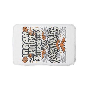 Disguised as a Responsible Adult Halloween Vector Bath Mat
