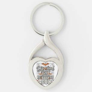Disguised as a Responsible Adult Halloween Vector  Key Ring