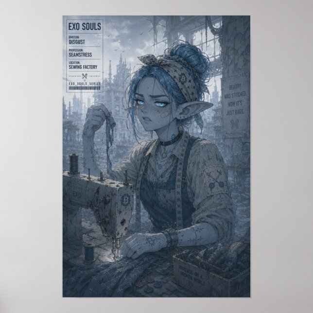 Disgust / Seamstress / Sewing Factory Poster (Front)