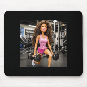 Disgusting Gym Girl Funny Workout Meme Humour Mouse Pad