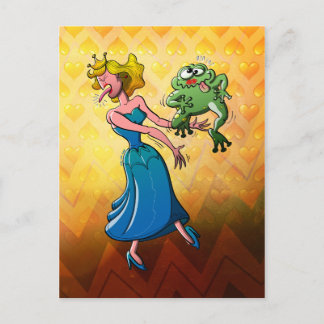 Disgusting Kiss for a Princess Postcard