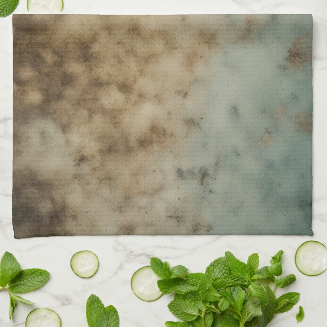 Disgusting old stained moldy prank tea towel (Folded)