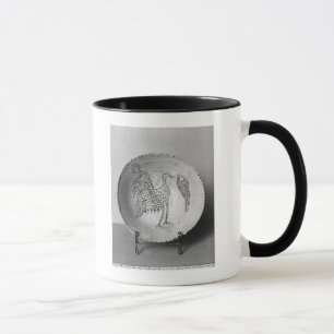 Dish decorated with birds mug