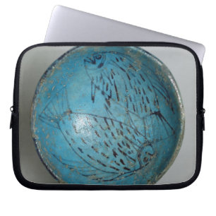 Dish decorated with fish (faience) laptop sleeve