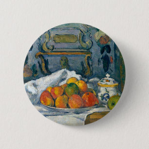 Dish of Apples Paul Cezanne Famous Visual Arts Pos 6 Cm Round Badge