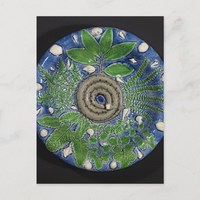 Dish, Palissy Ware Postcard (Front)
