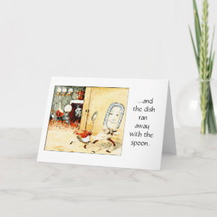 Dish Ran Away with the Spoon, Greeting Card