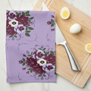Dish Towel - Bouquet of Violets