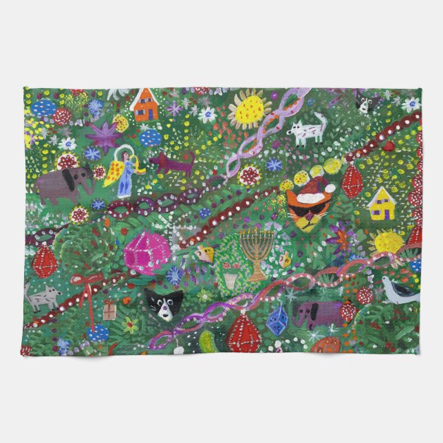 Dish Towel for the Holidays (Horizontal)