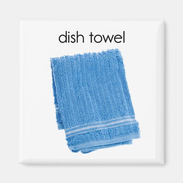 Dish Towel Refrigerator Magnet (Front)