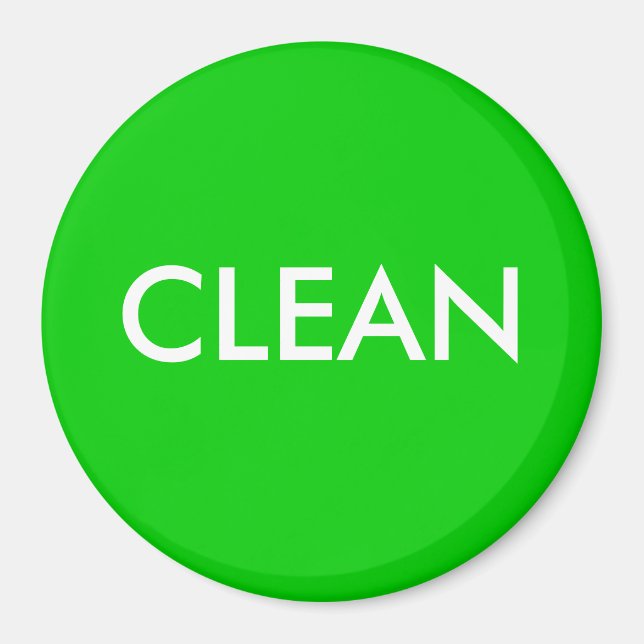 Dish Washer Magnet - CLEAN (Front)