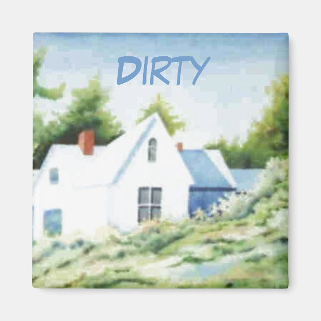 Dish Washer Status Magnet (Front)