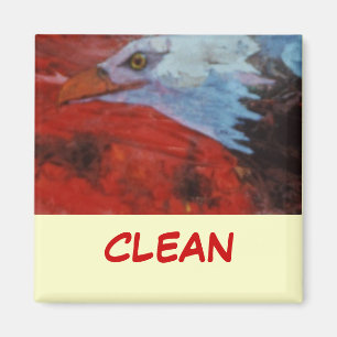 Dish Washer Status Magnet