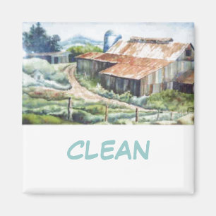 Dish Washer Status Magnet