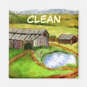 Dish Washer Status Magnet