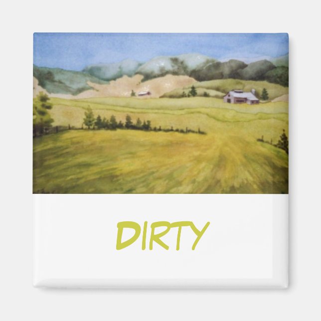 Dish Washer Status Magnet (Front)