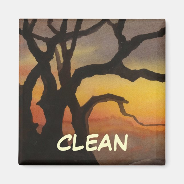 Dish Washer Status Magnet (Front)