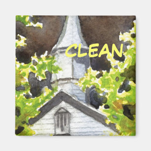 Dish Washer Status Magnet