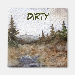 Dish Washer Status Magnet