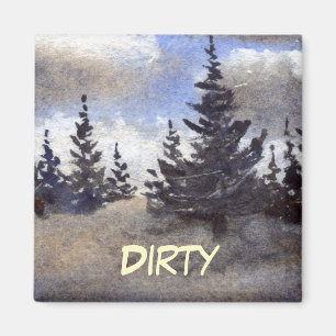 Dish Washer Status Magnet