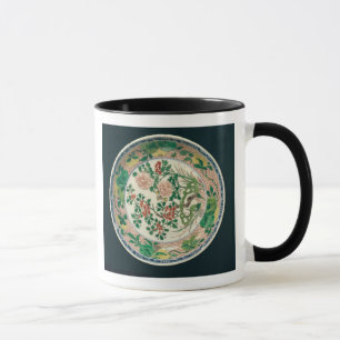 Dish with famille verte decoration mug