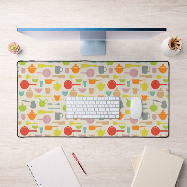 Dishes Pattern Desk Mat (Office 1)