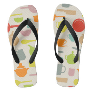 Dishes Pattern Thongs