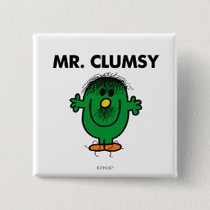 Dishevelled Mr. Clumsy 15 Cm Square Badge