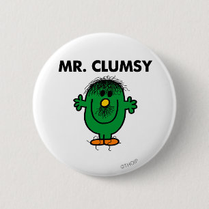 Dishevelled Mr. Clumsy 6 Cm Round Badge