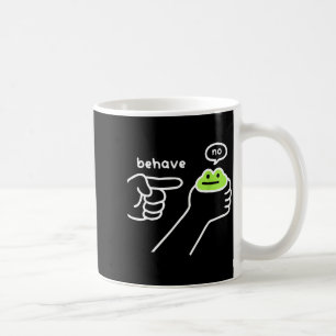 Dishonest Frog Funny Frog Meme Behave No Cartoon M Coffee Mug