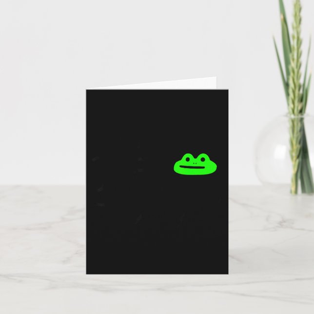 Dishonest Frog Meme Behave No Funny Frog Meme Sayi Card (Front)