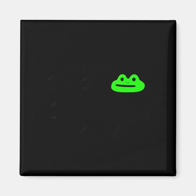 Dishonest Frog Meme Behave No Funny Frog Meme Sayi Magnet (Front)