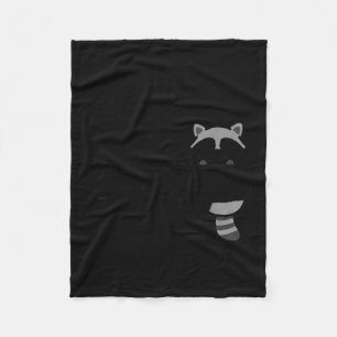Dishonest Raccoon Funny Raccoon Meme Behave No Car Fleece Blanket