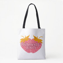 Dishonestly Yours Strawberries by Haley - Tote