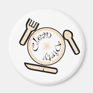 Dishwasher Clean / Dirty Dishes Magnet
