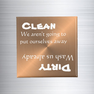 Clean/dirty dishwasher magnet – Organisation Station AU