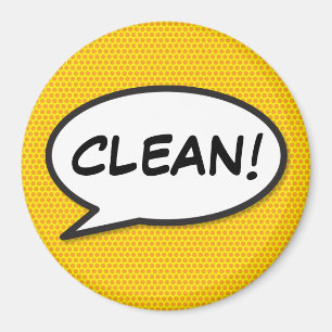 Dishwasher Clean Fun Retro Comic Book Pop Art Magnet