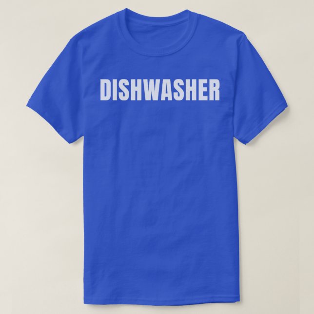Dishwasher Funny Job Title Profession Birthday Gif T-Shirt (Design Front)