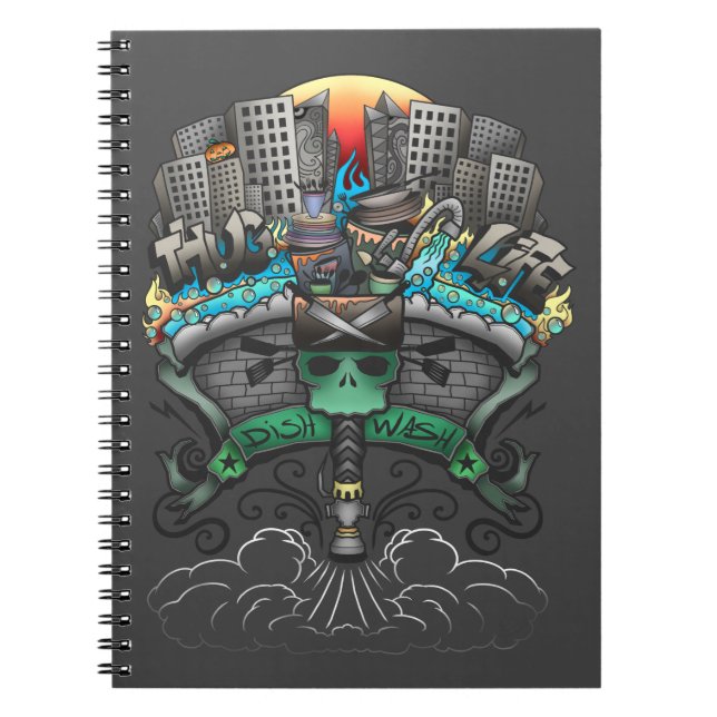 Dishwasher Graffiti Drawing Notebook (Front)