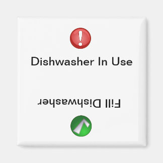 Dishwasher in Use/Fill Dishwasher Magnet