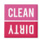 Dishwasher Magnet CLEAN | DIRTY - Pink Red