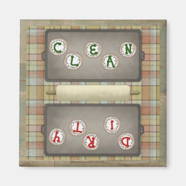 Dishwasher Magnet Cookies and Rolling Pin (Front)