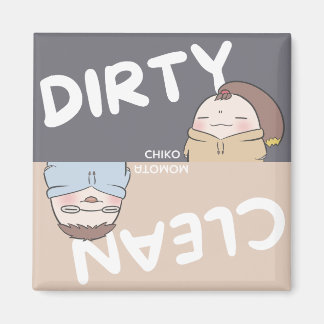 Dishwasher Magnet - Grey and beige