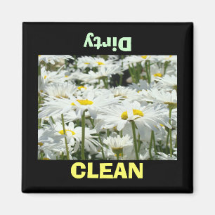 Dishwasher magnets CLEAN Dirty kitchen magnet