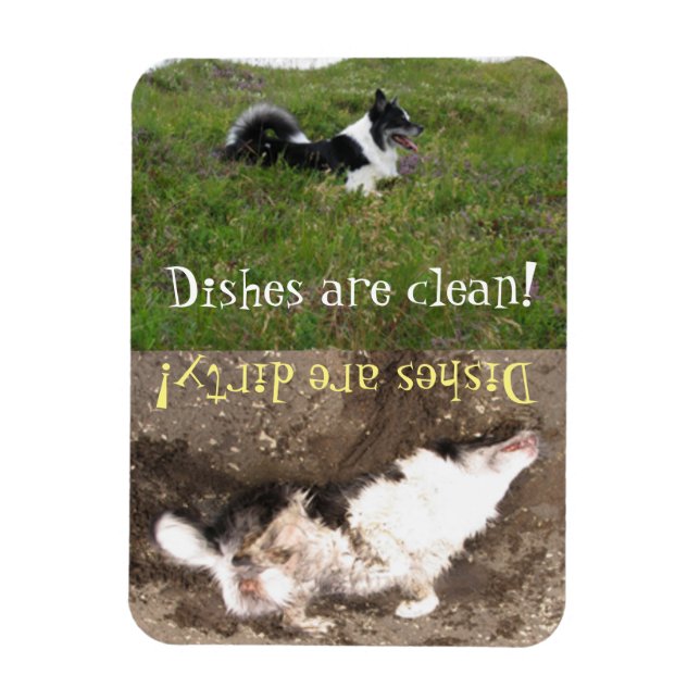 Dishwasher reminder, Clean vs dirty, customise Magnet (Vertical)